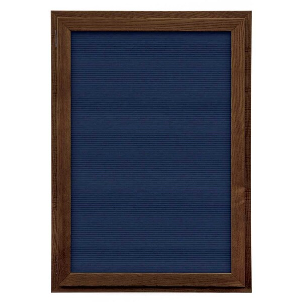 Outdoor Enclosed Combo Board, 72"x36", Black Frame/White Porc & Cloud